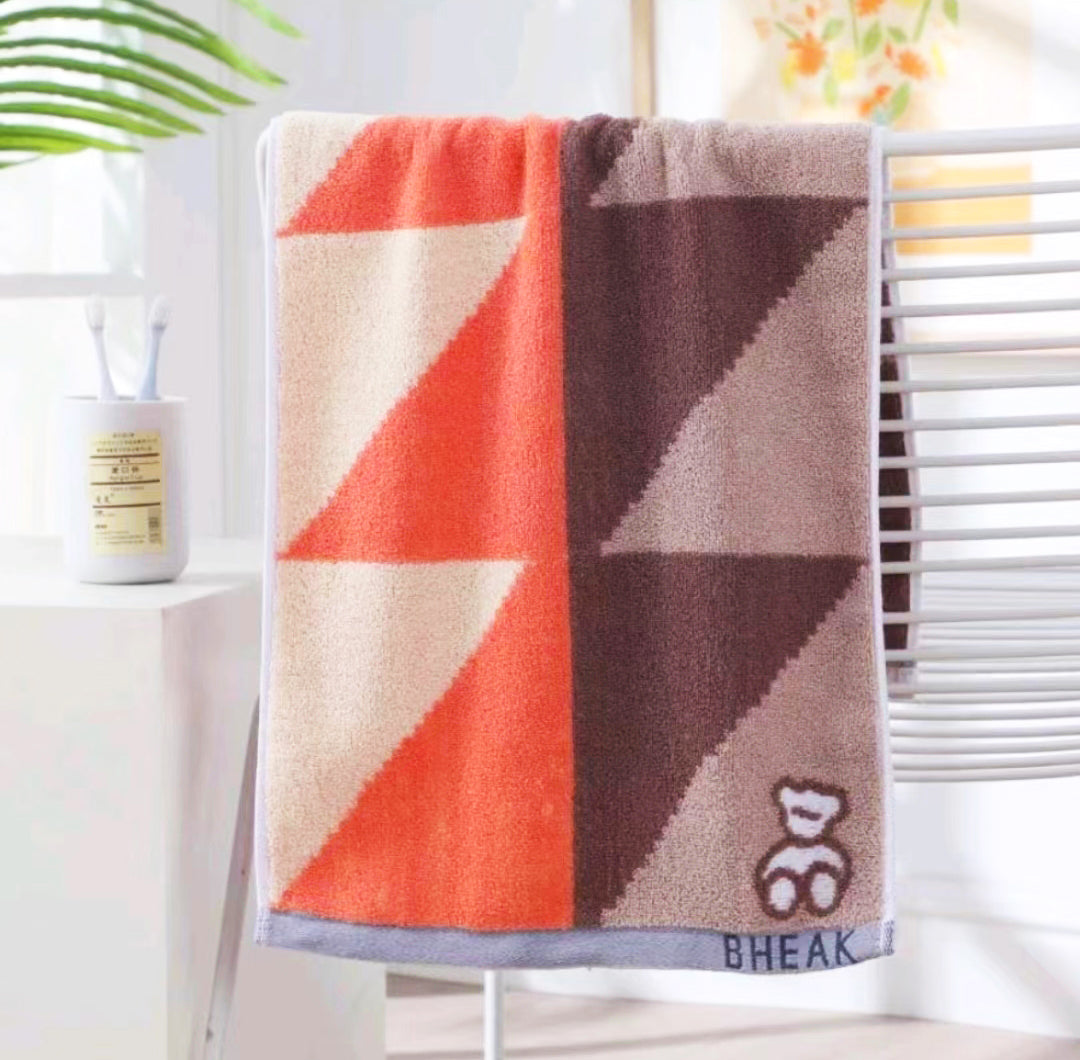 Face Towel Cotton Triangle Bear