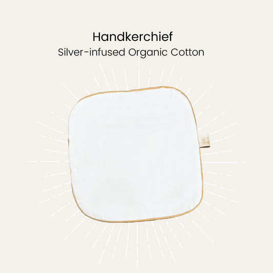 Silver Infused Organic Cotton Handkerchief