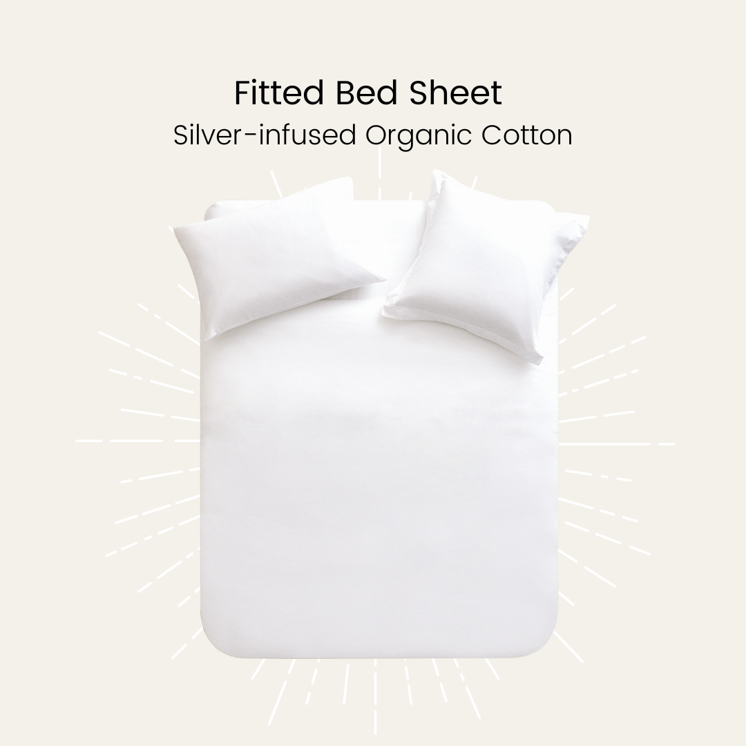 Silver Infused Organic Cotton Fitted Bed Sheet