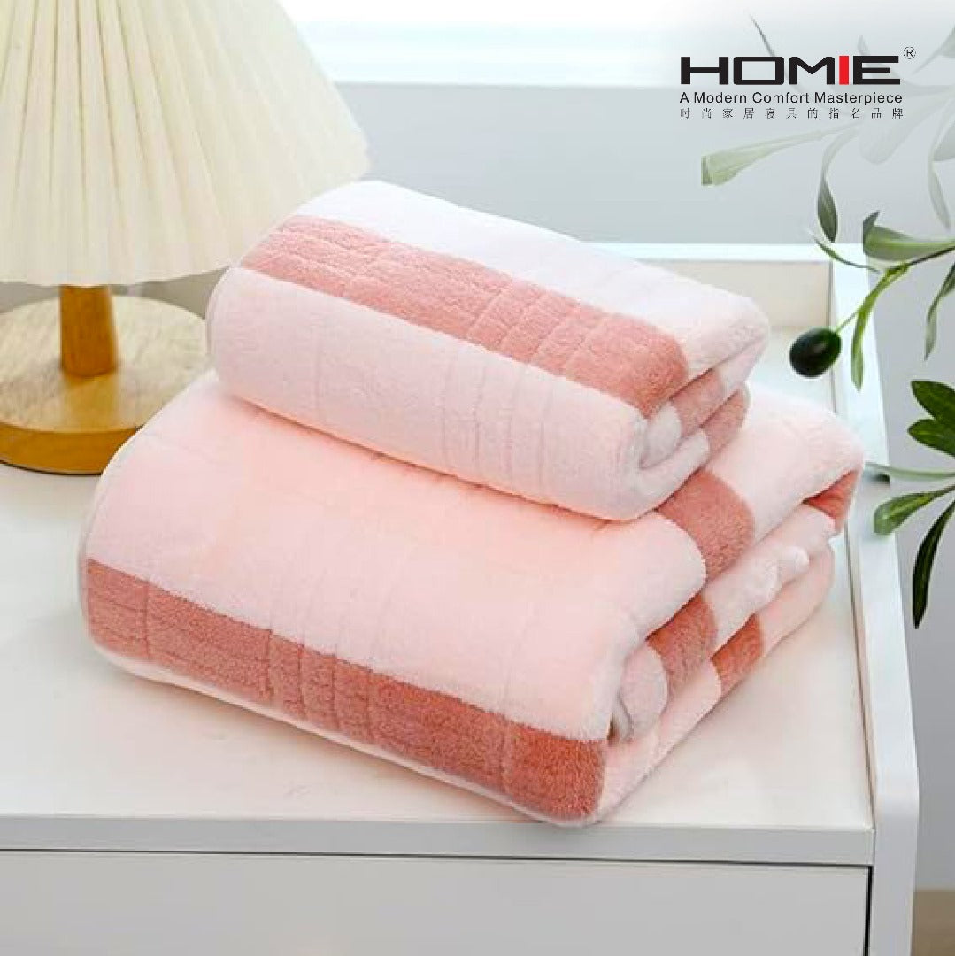 Towel Bath Adult Microfiber Wide Strips