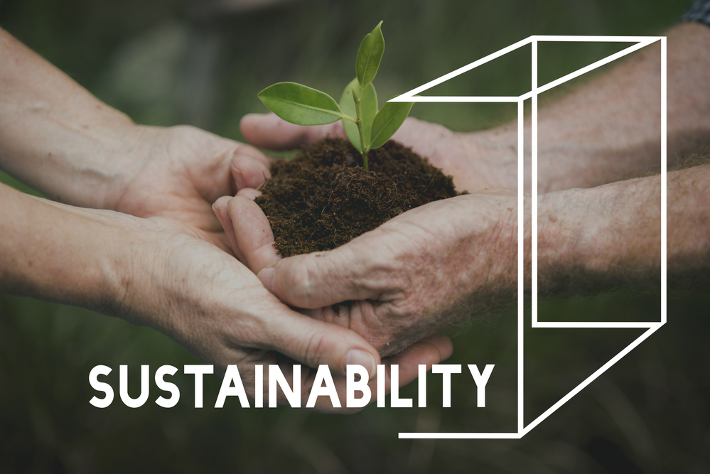 Planting Trees Nature Environment Save World Ecology Word Graphi