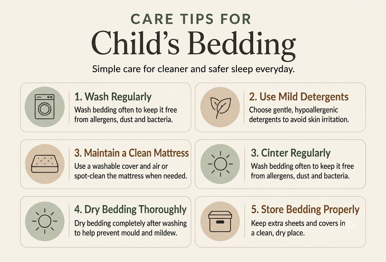  How to take care of your child’s bedding

