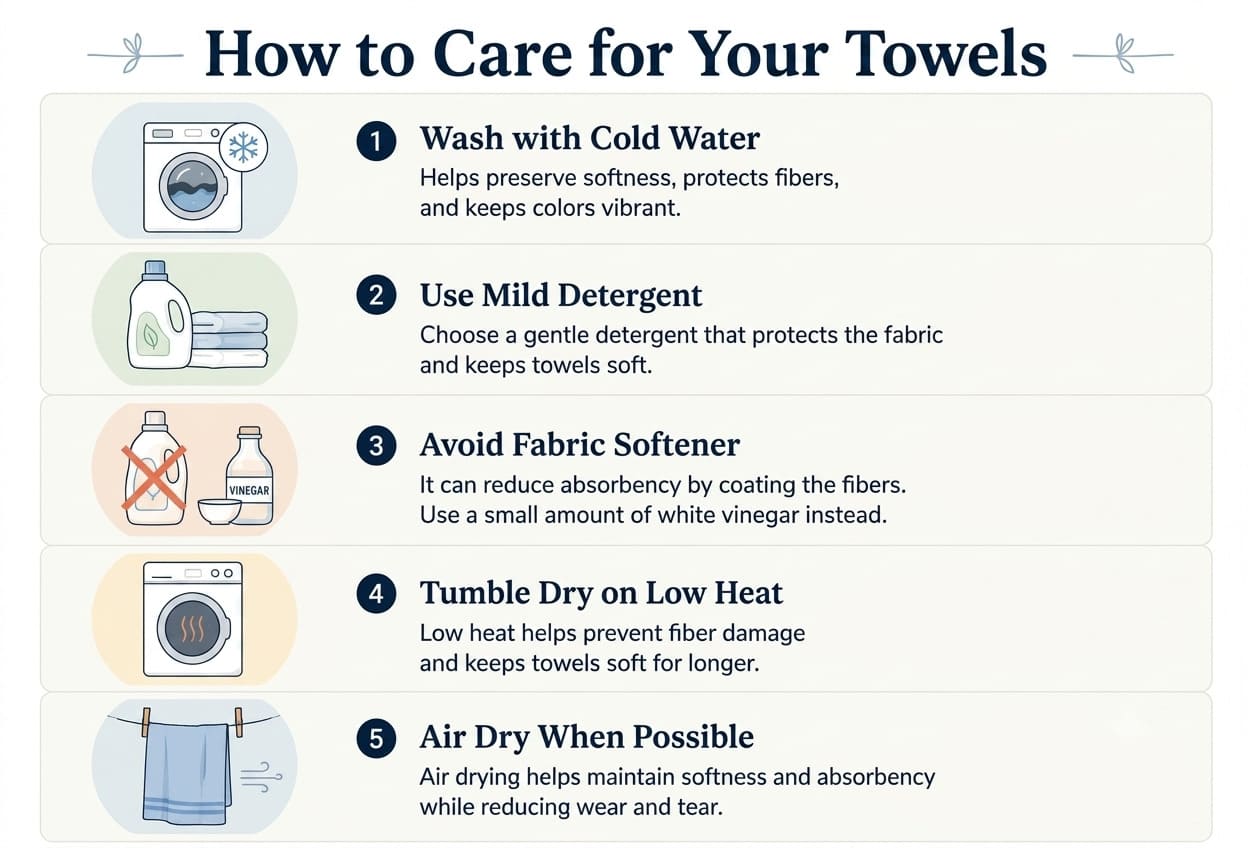 How to take care of your towels at home