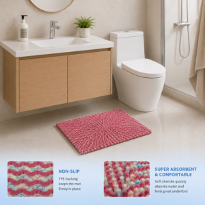 FLOORMAT MICROFIBER LAVENDER ( 40CM X 60CM )