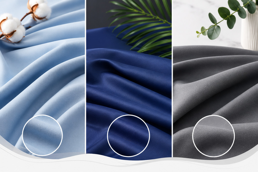 Various selection of materials, including cotton, microtex, and microfibre to choose from for your bedding