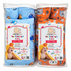 HOMIE NEW BORN 3-IN-1 SET PREMIUM COTTON
