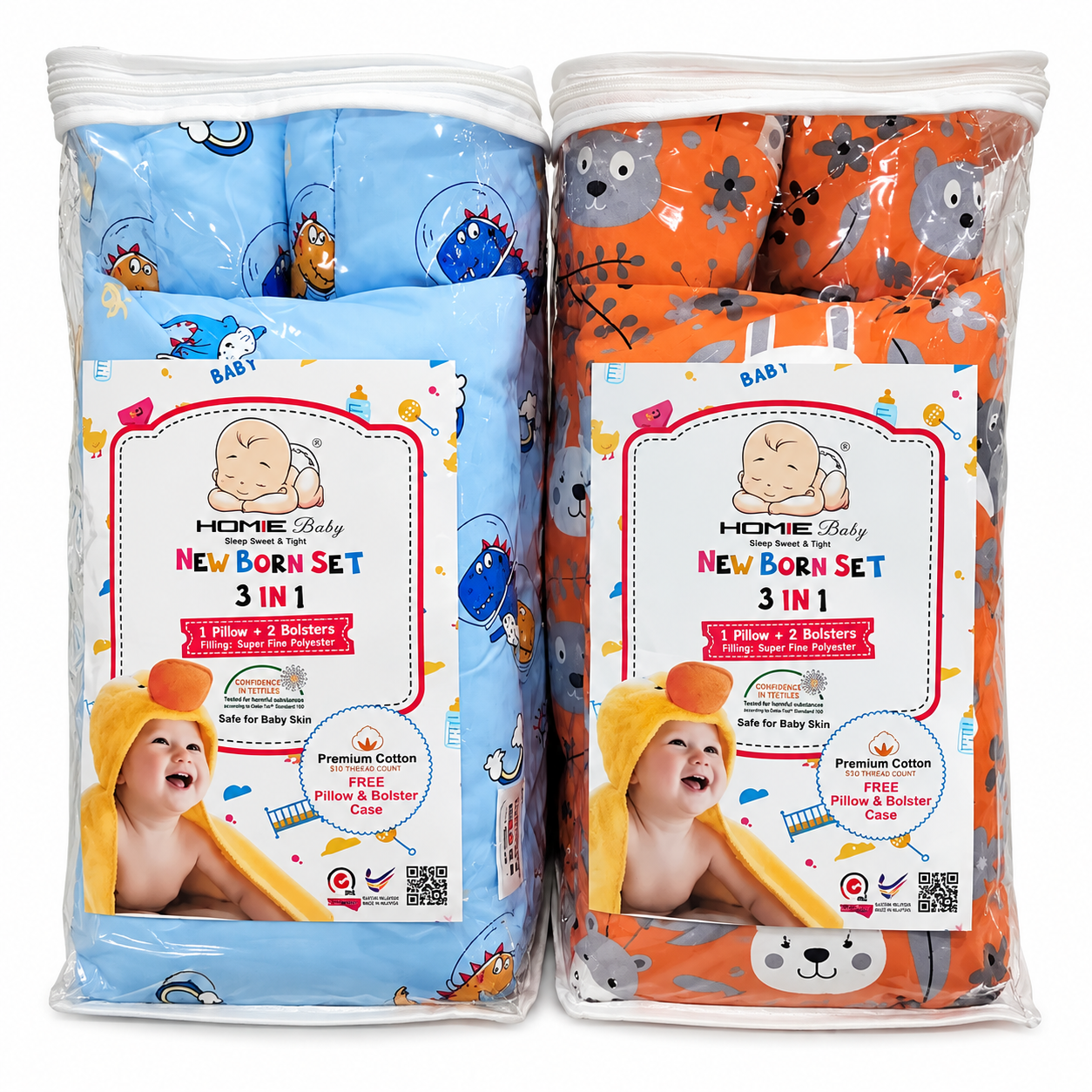 HOMIE NEW BORN 3-IN-1 SET PREMIUM COTTON
